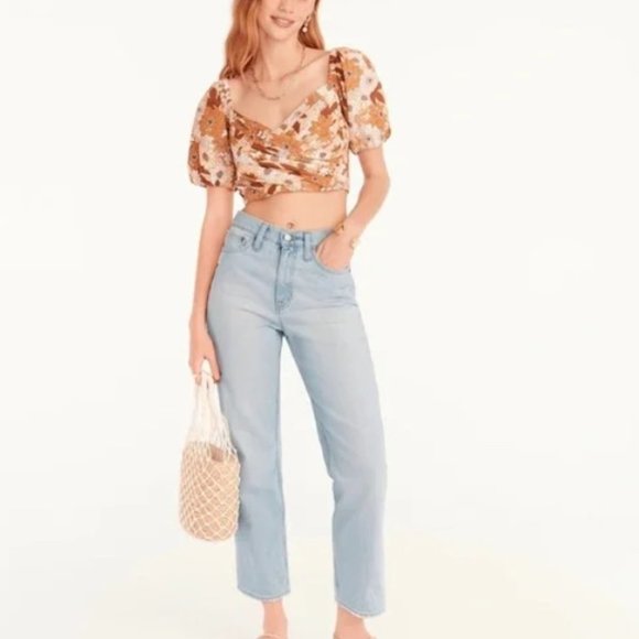 J.Crew High-rise '90s classic straight jean in Waterside wash Size 27